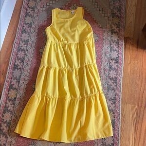 a new day Sunny Yellow Tiered Sleeveless Dress for Kids